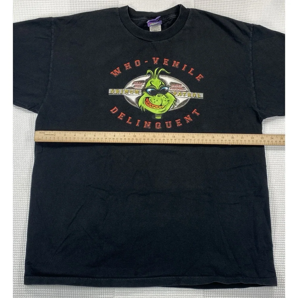 Vintage How The Grinch Stole Christmas Who-Venile Delinquent T-Shirt Size XL - Picture 4 of 6